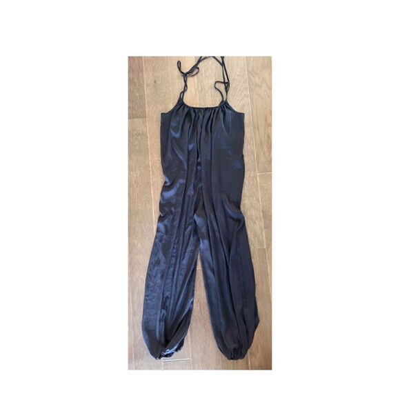 Victoria Secret Navy Satin Jumper, NWOT - Picture 2 of 3